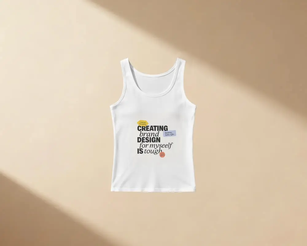 Minimalistic Basic Tank Top Mockup For Fashion Brand Promotion And Advertisements