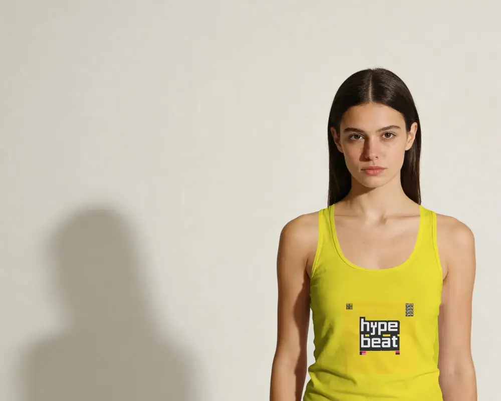 Slim Fit Women Tank Top Mockup For Casual Wear And Stylish Summer Outfit Design Presentation