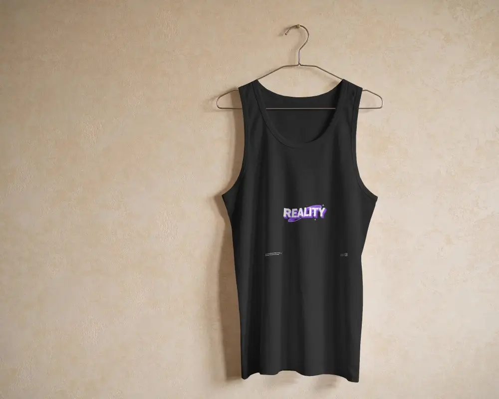 Cotton Tank Top Mockup For Summer Wear Stylish Simple And Minimalist Clothing Template