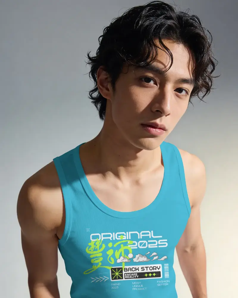Premium Quality Mens Tank Top Mockup With Realistic Fit And Clean Minimalist Style For Designs