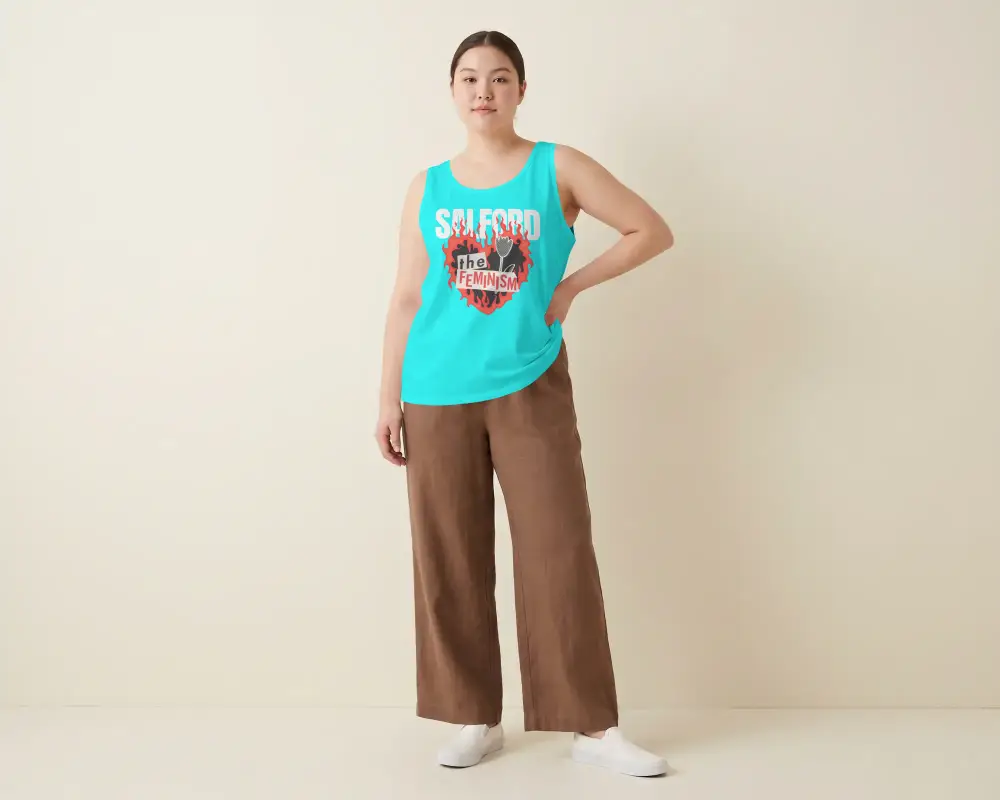 Women Casual Tank Top Mockup Relaxed Fit Stylish Basic Wardrobe Essential Fashion