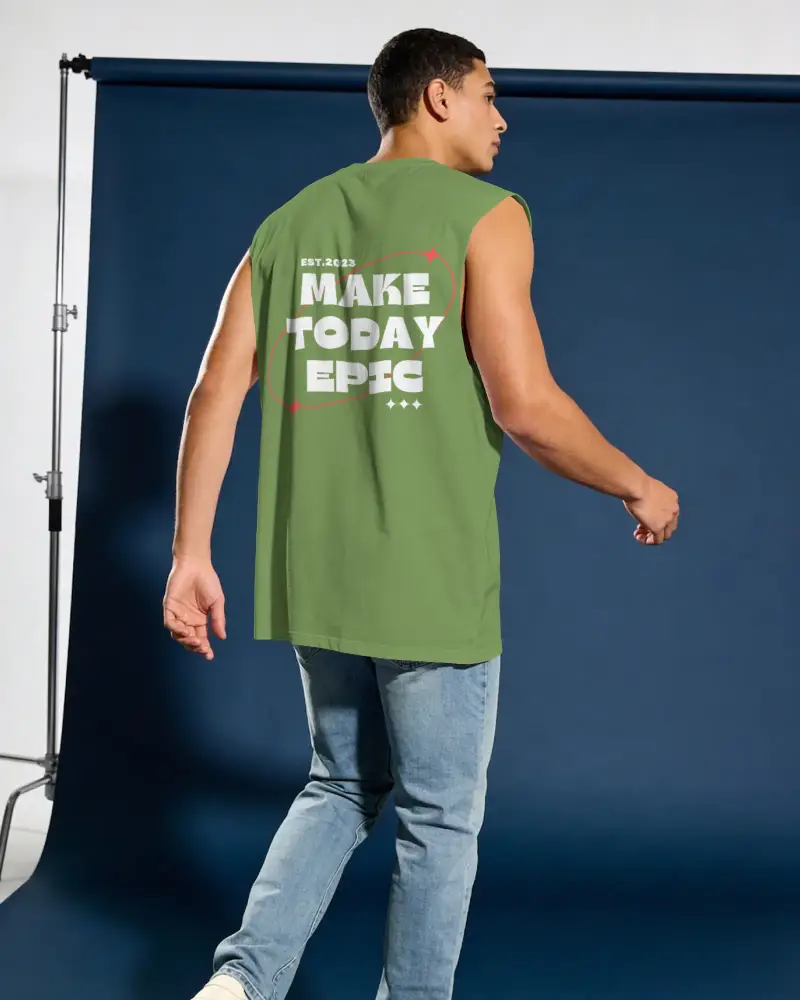 Trendy Mens Sleeveless Tank Top Mockup For Casual Streetwear Style And Summer Wardrobe