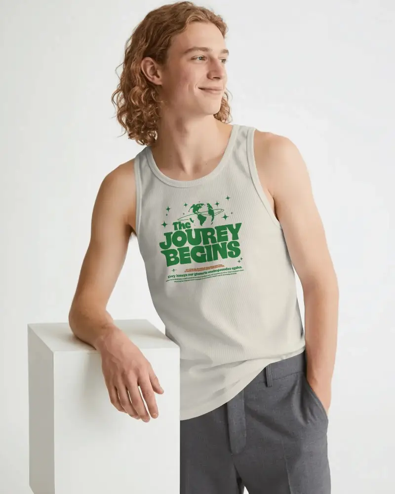Male Athletic Tank Top Mockup For Fitness Wear And Stylish Garment Display
