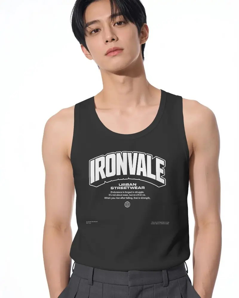 Premium Quality Mens Ribbed Tank Top Mockup For Casual And Athletic Wear Promotions