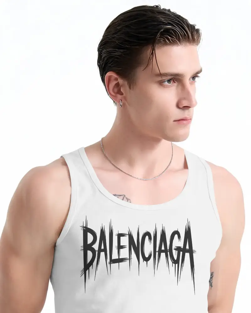 Stylish Mens Muscle Fit Tank Top Mockup For Fashion Brand Marketing Promo