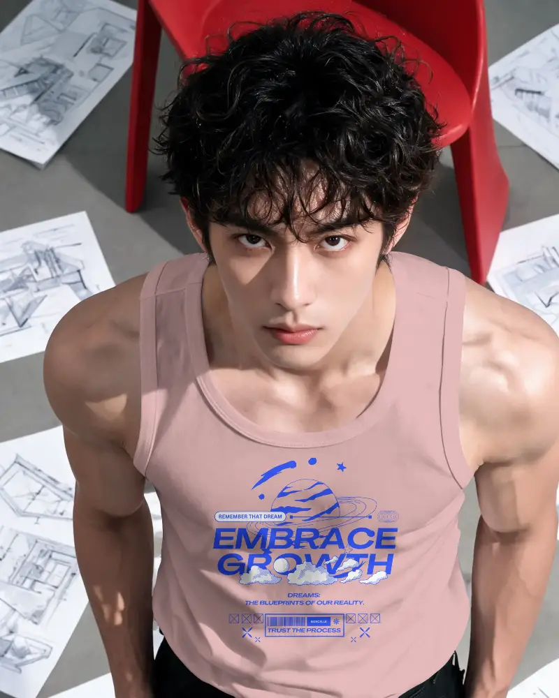Stylish Comfortable Mens Tank Top Mockup For Summer Fashion Athletic Wear Presentation