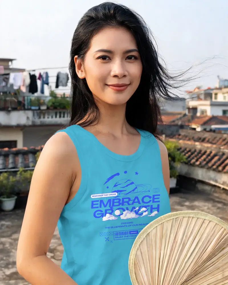 Breathable Cotton Tank Top Mockup For Women Ideal For Active Lifestyle Or Relaxed Daywear