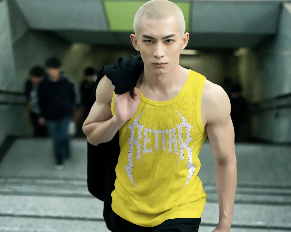 Stylish Athletic Tank Top Mockup For Men Perfect For Workouts Fitness Or Casual Daily Wear