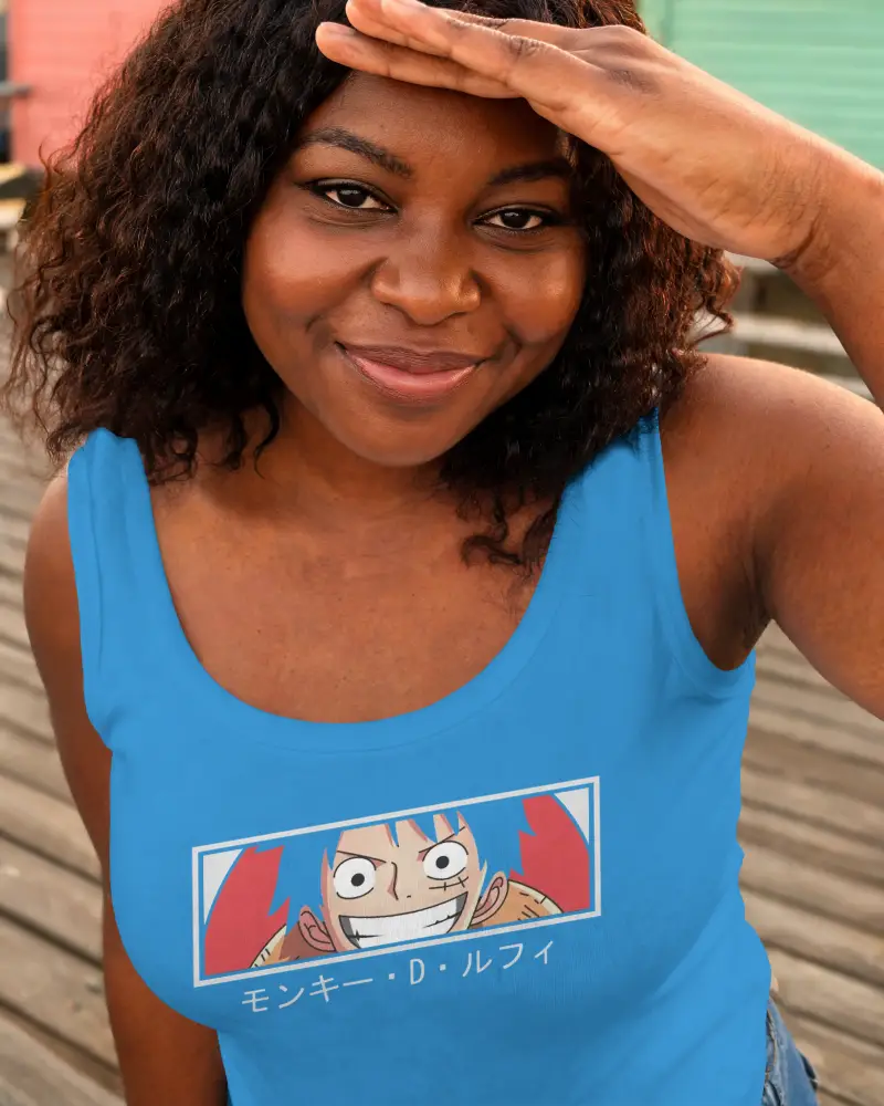Close Up Woman Wearing Basic Tank Top Mockup Outdoor Casual Summer Style Mockup