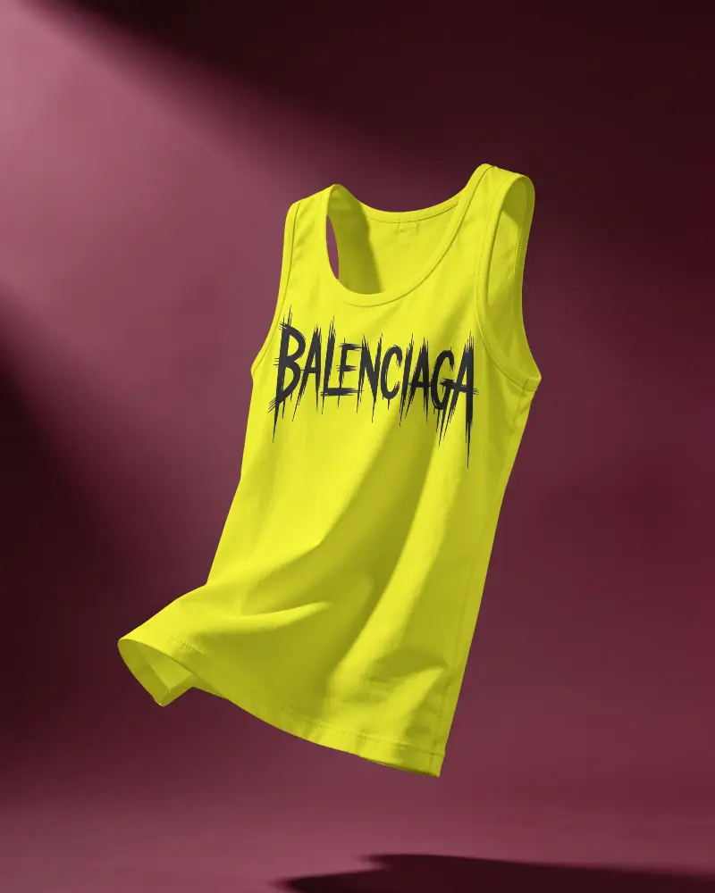 Stylish Athletic Sleeveless Tank Top Mockup For Workouts Running Or Layering With Urban Fashion