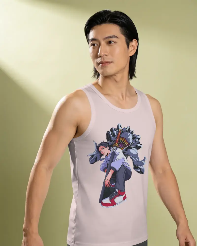 Sleeveless Athletic Fit Tank Top Mockup For Men Summer Wardrobe Casual Comfortable Wear