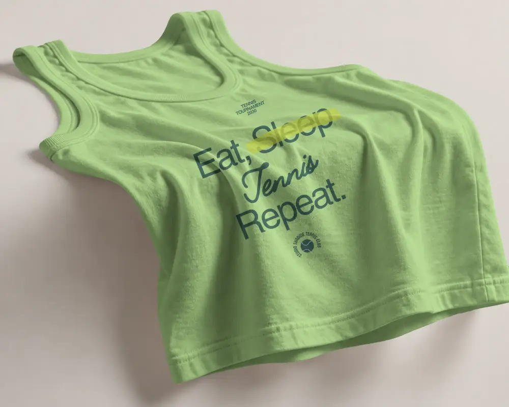 Breathable Comfortable Tank Top Mockup For Athletic And Casual Wear Design Presentation