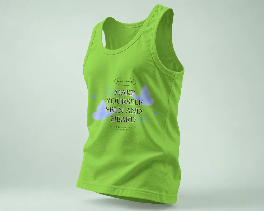 Breathable Comfortable Athletic Tank Top Mockup For Summer Sports And Casual Wear Digital Preview
