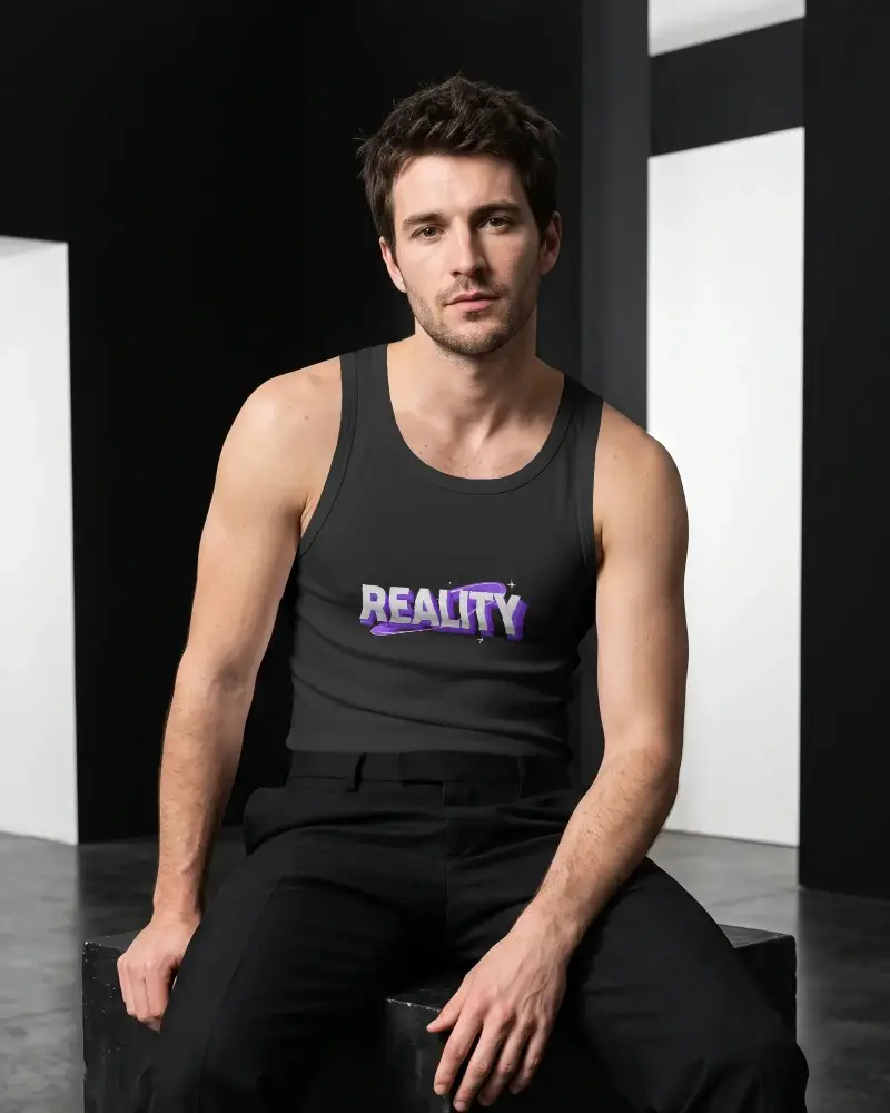 Premium Mens Tank Top Mockup For Branded Apparel Showcase And Fashion Use