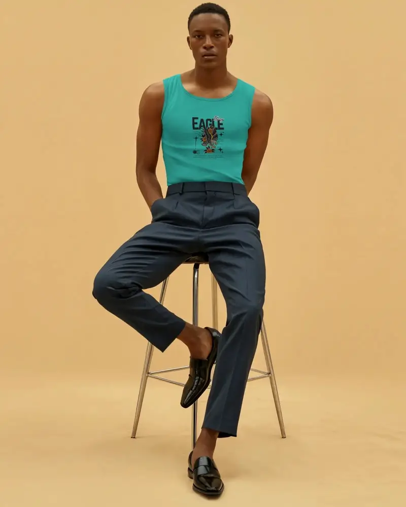 Stylish Mens Tank Top Mockup For Modern Fashion Brand Promotions And Online Store Display