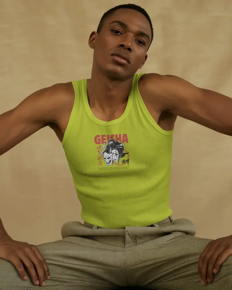 Clean Minimalist Tank Top Mockup With Athletic Fit For Modern Apparel Designs Marketing