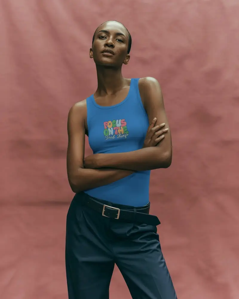 Premium Quality Womens Tank Top Mockup Designer Fit Comfortable Breathable Fabric