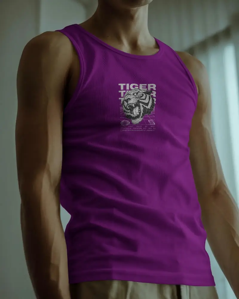 Premium Comfort Fit Tank Top Mockup For Men Athletic Style Casual Wear Summer Essential