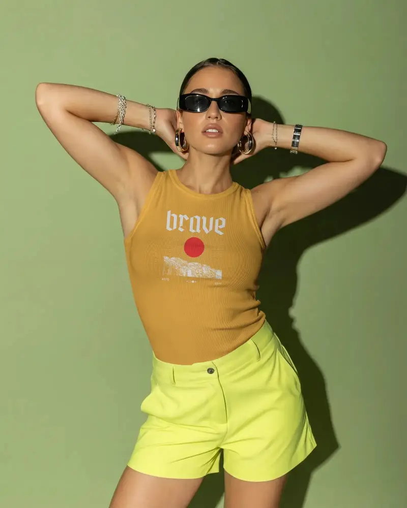 High Quality Female Tank Top Mockup For Summer Collection And Minimalist Fashion Design