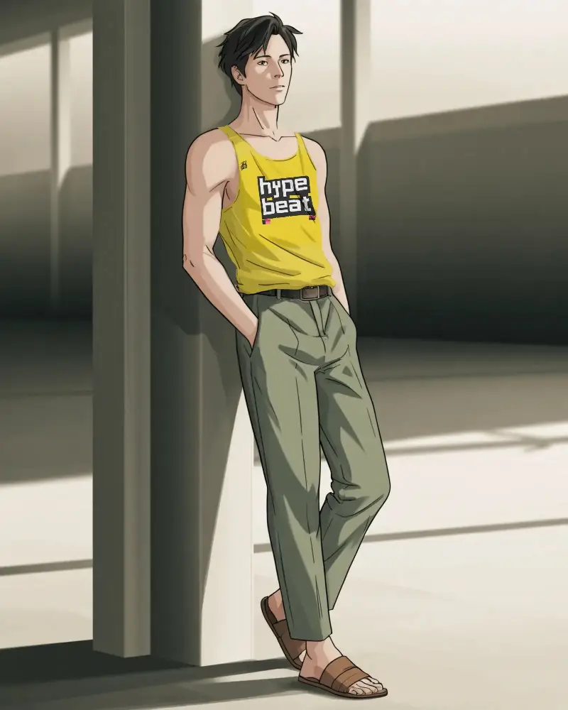 Stylish Sleeveless Roundneck Mens Anime Tanktop For Casual Wear Summer Essentials Fashion