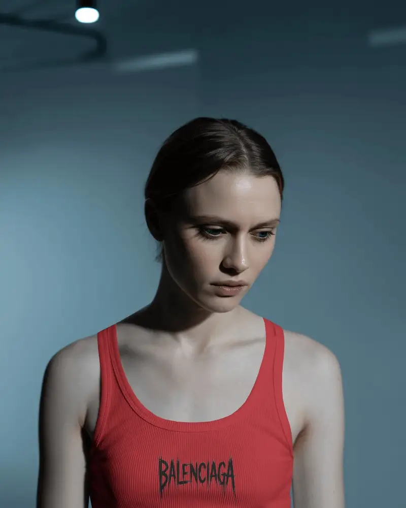 Womens Comfortable Ribbed Tank Top Mockup For Fashion Apparel Model Showcase