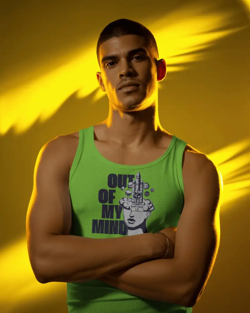 Men Athletic Tank Top Mockup For Summer Fashion And Casual Wear Promotion 0102