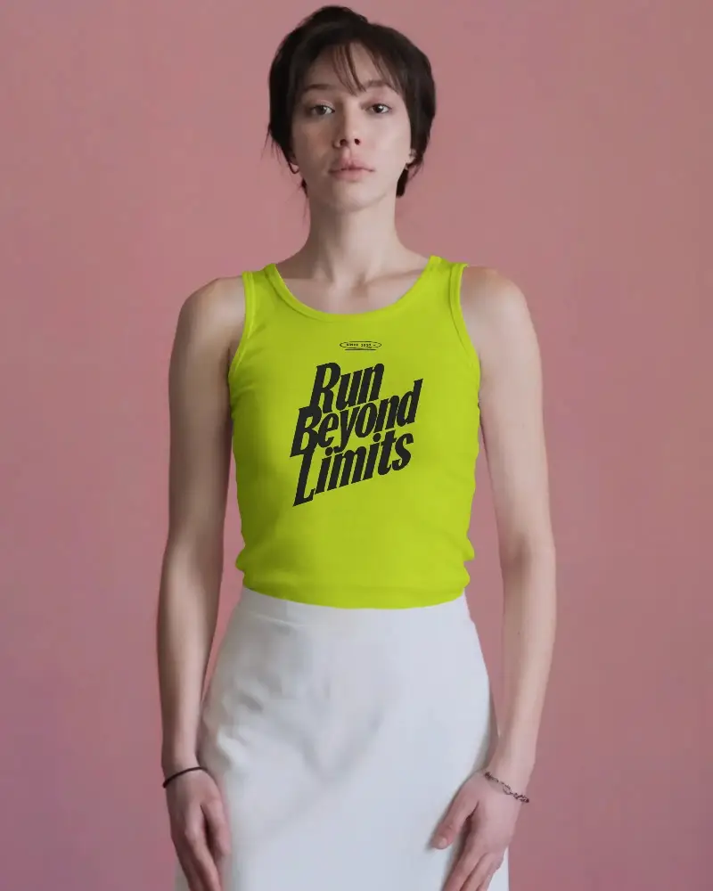 Slim Fit Women Tank Top Mockup For Casual Fashion Outfits And Summer Streetwear Styles