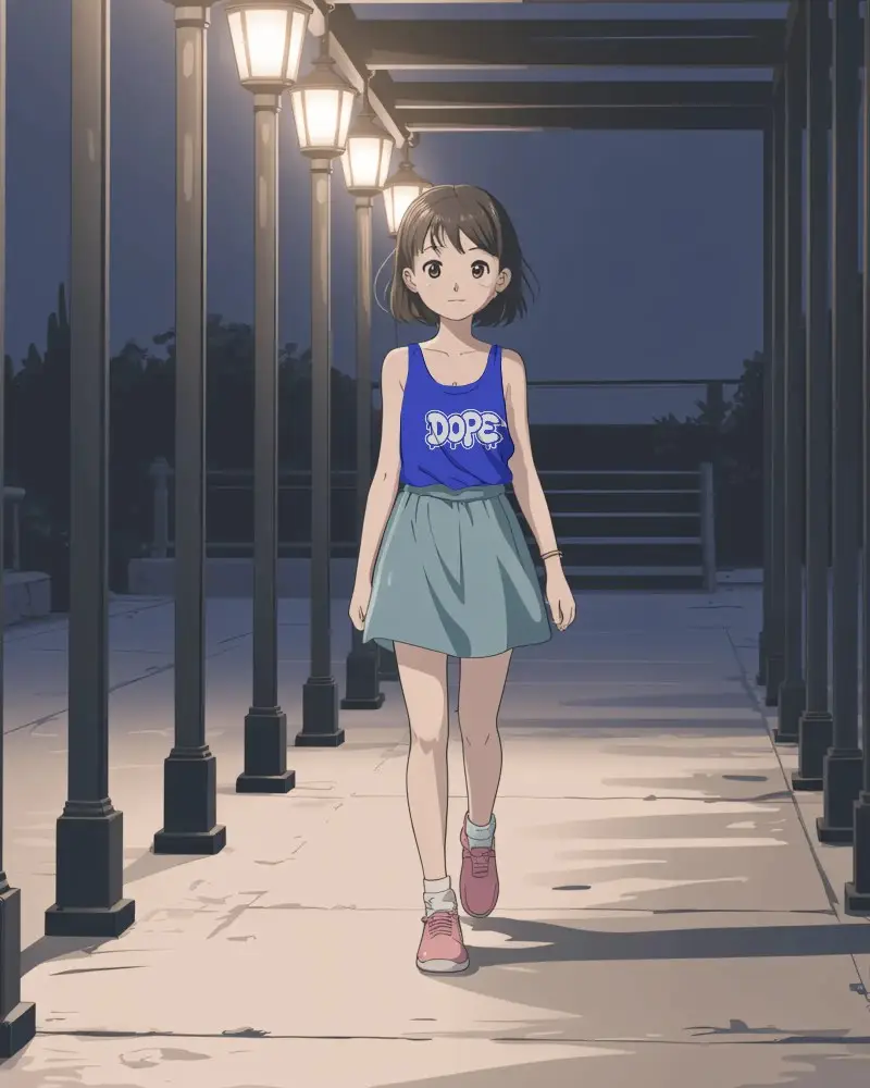 Summer Casual Anime Womens Ribbed Tank Top Mockup For Fashion Designers Showcase