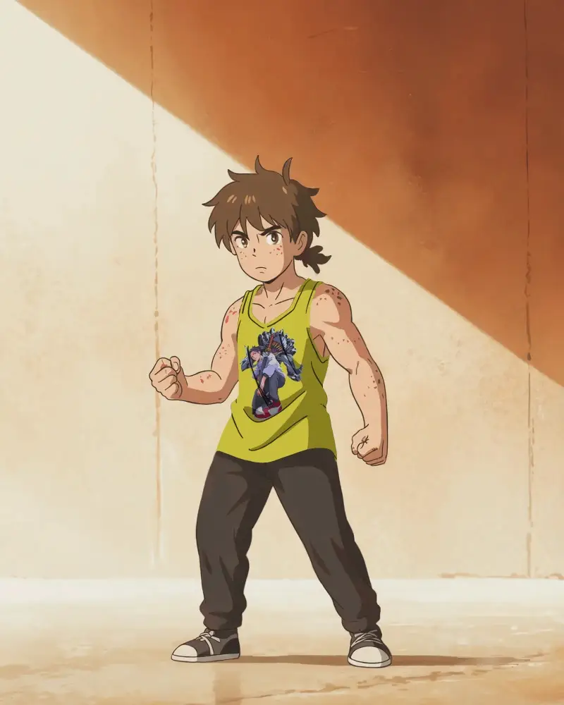 Muscle Fit Anime Tank Top Mockup Ideal For Sporty Fitness Apparel And Casual Outfit Design Showcase