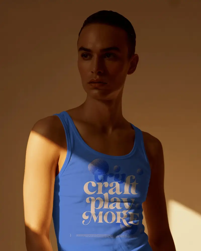 Sleek Comfortable Tank Top Mockup For Fashion Designers And Ecommerce Apparel Presentation