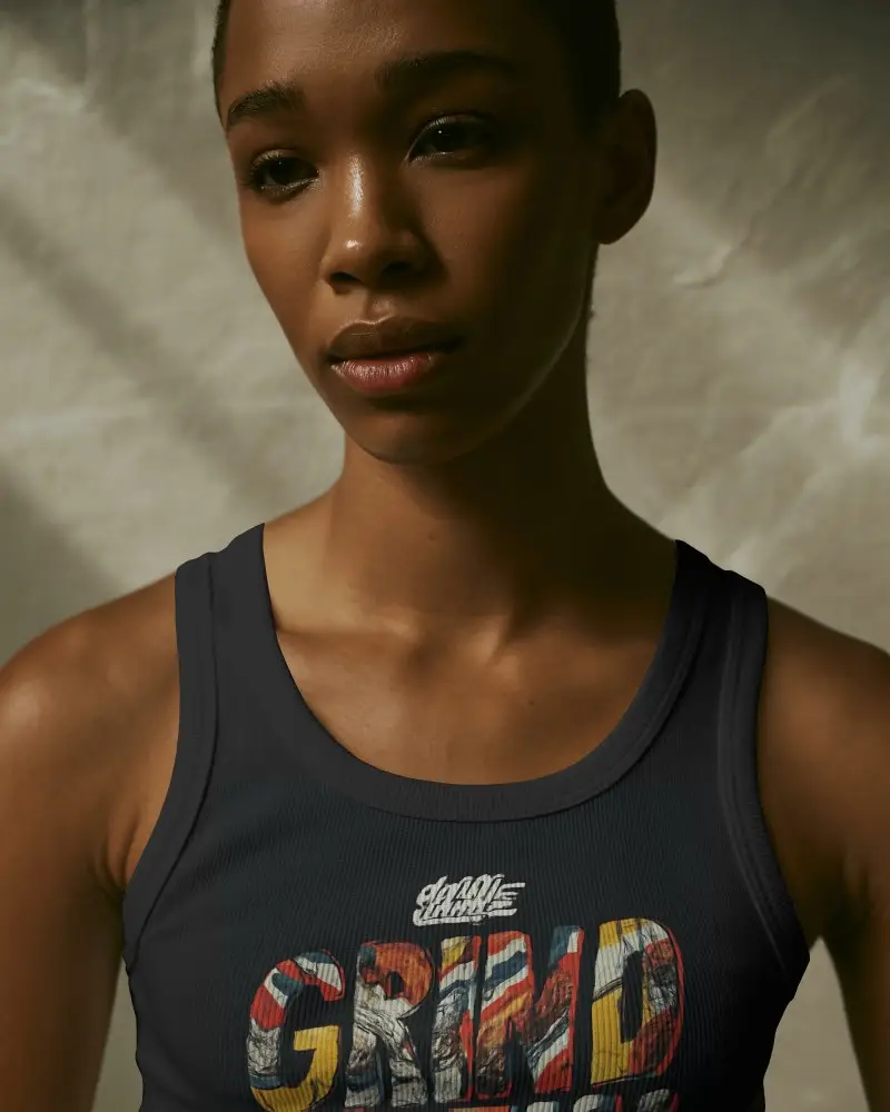 Sleeveless Ribbed Tank Top Mockup For Minimalist Fashion Apparel Showcase