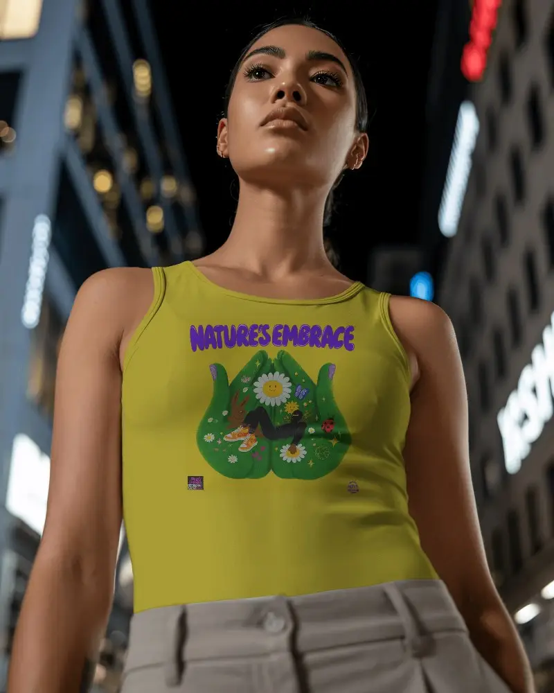 Sleek Women Tank Top Mockup For Summer Fashion And Casual Streetwear Designs Promotion