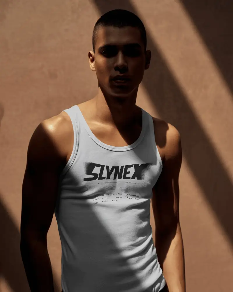 Smooth Soft Fabric Tank Top Mockup For Mens Activewear And Casual Summer Style Apparel