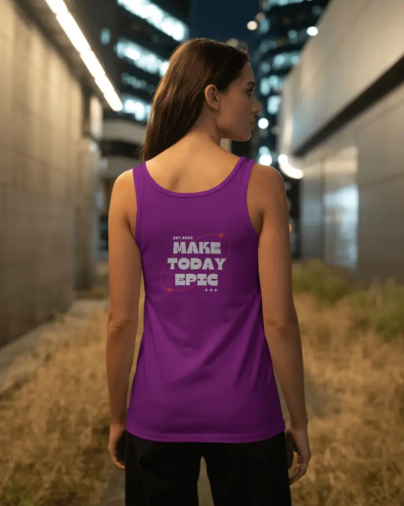 Comfortable Womens Tank Top Mockup For Stylish Casual Wear And Summer Fashion Design