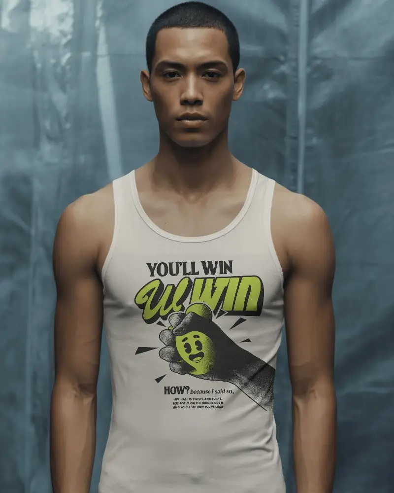 Slim Fit Mens Tank Top Mockup Athletic Style For Summer Casual Wear And Fitness Apparel Design