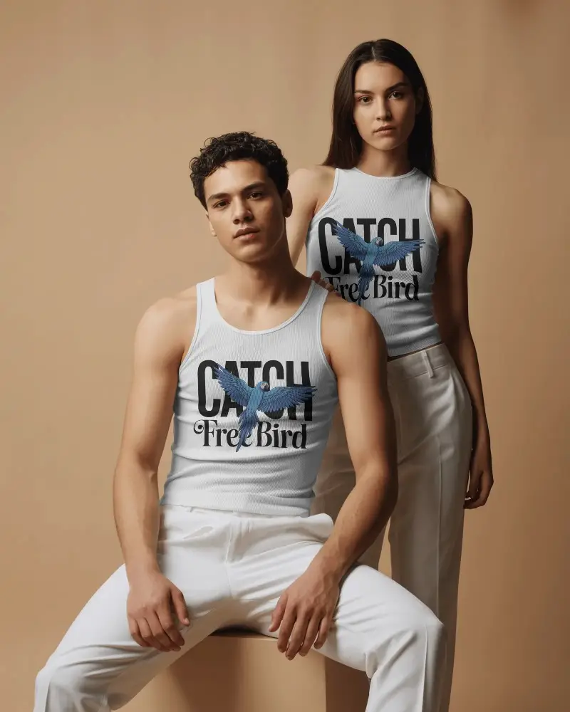 Stylish Unisex Tank Top Mockup For Modern Fashion Designs And Casual Wear Brand Promotion