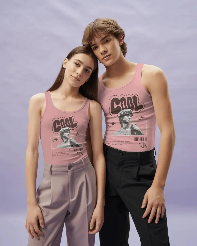 Slim Fit Tank Top Mockup For Unisex Stylish Casual Wear Perfect For Summer Outfits