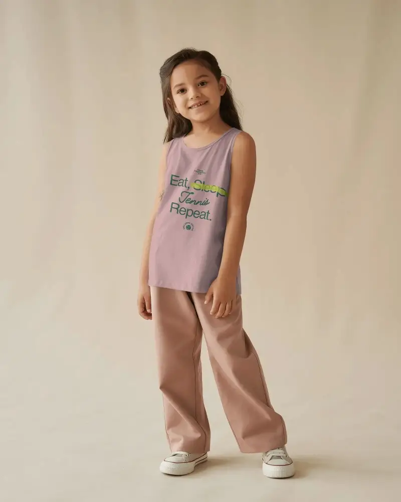 Kids Comfortable Tank Top Mockup For Summer Outfits Casual Wear Children Apparel Showcase