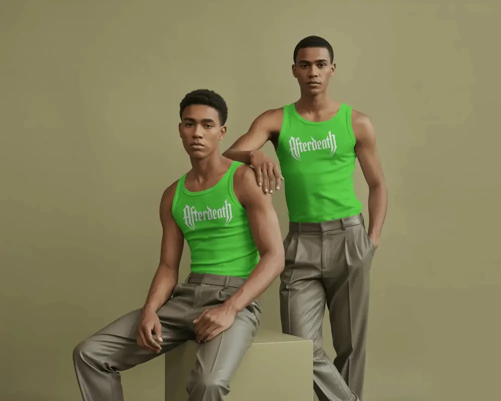 Mens Athletic Fit Tank Top Mockup For Fashion Clothing Brands And Online Store