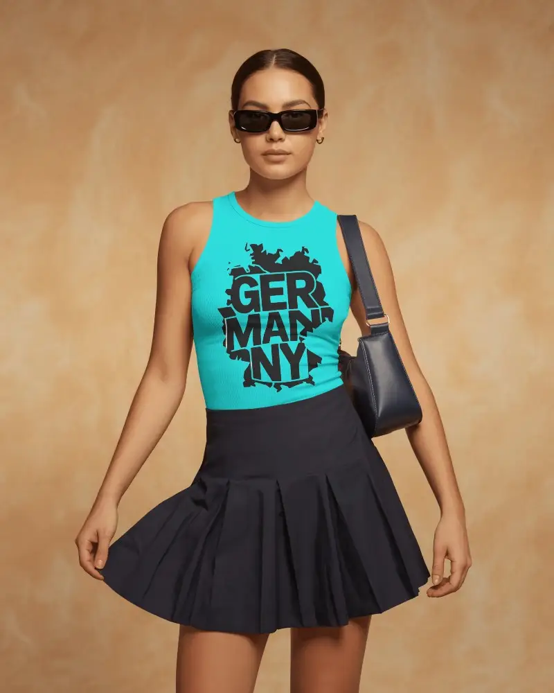 Sleeveless Fitted Tank Top Mockup For Modern Casual Style And Summer Fashion Collection