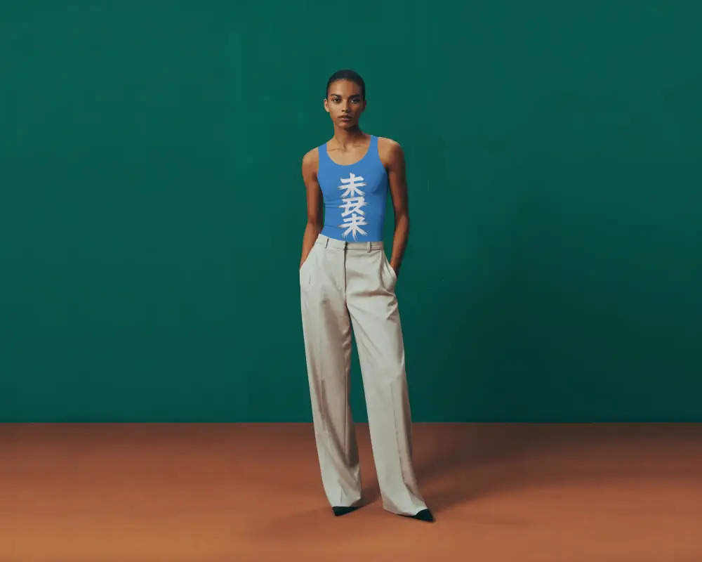 Womens Stylish Sleeveless Tank Top Mockup For Custom Apparel Design Showcase