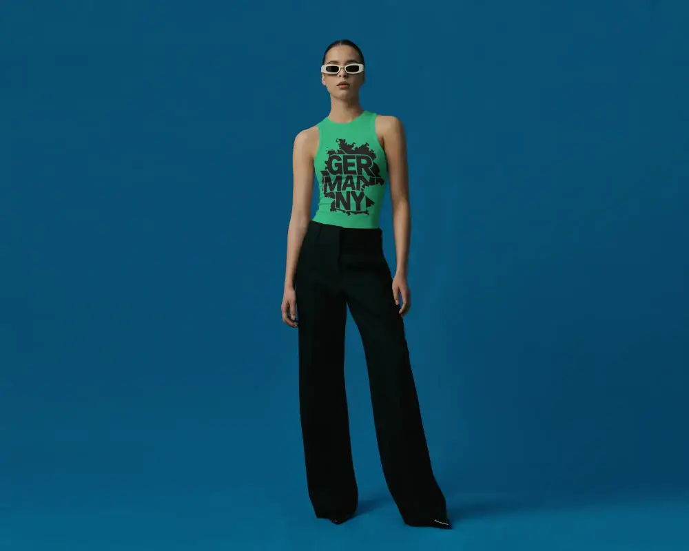 Womens Ribbed Tank Top Mockup For Fashion Brands And Online Apparel Stores Presentation