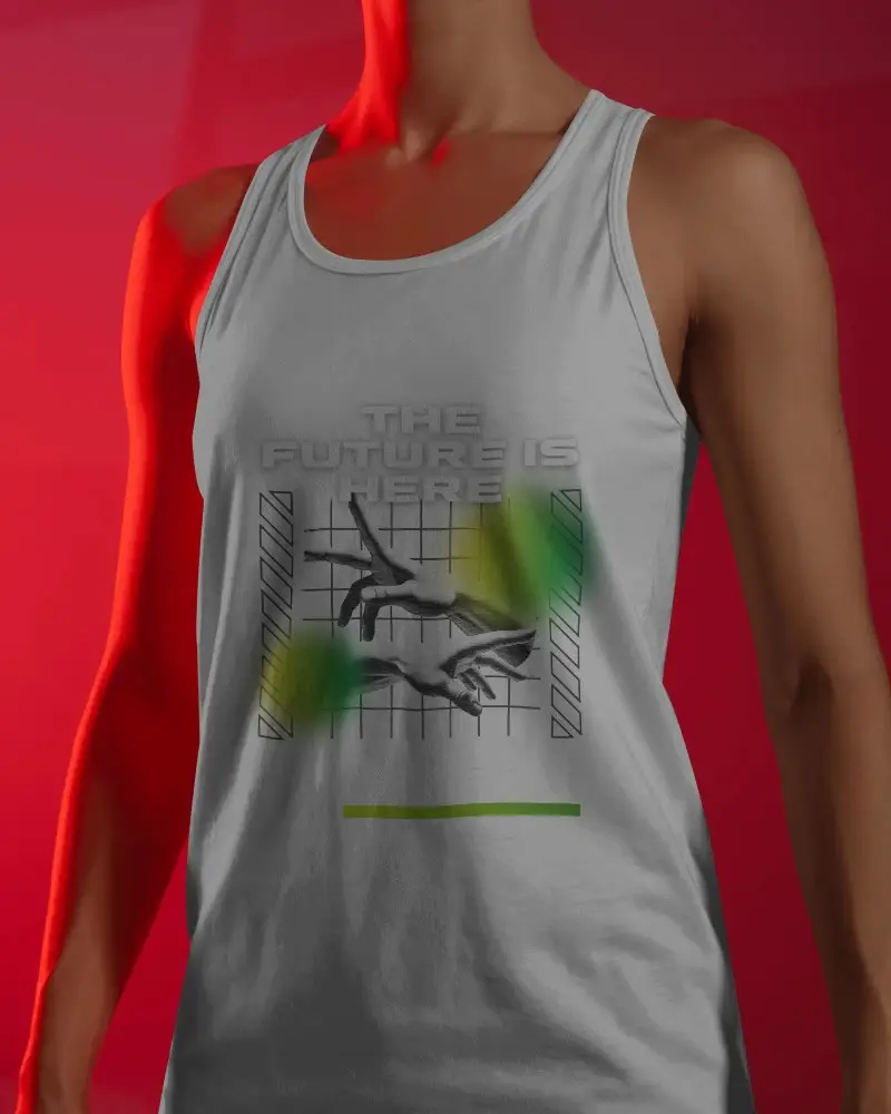 Sleeveless Cotton Tank Top Mockup Comfort Fit Summer Activewear Basic Wardrobe Essential