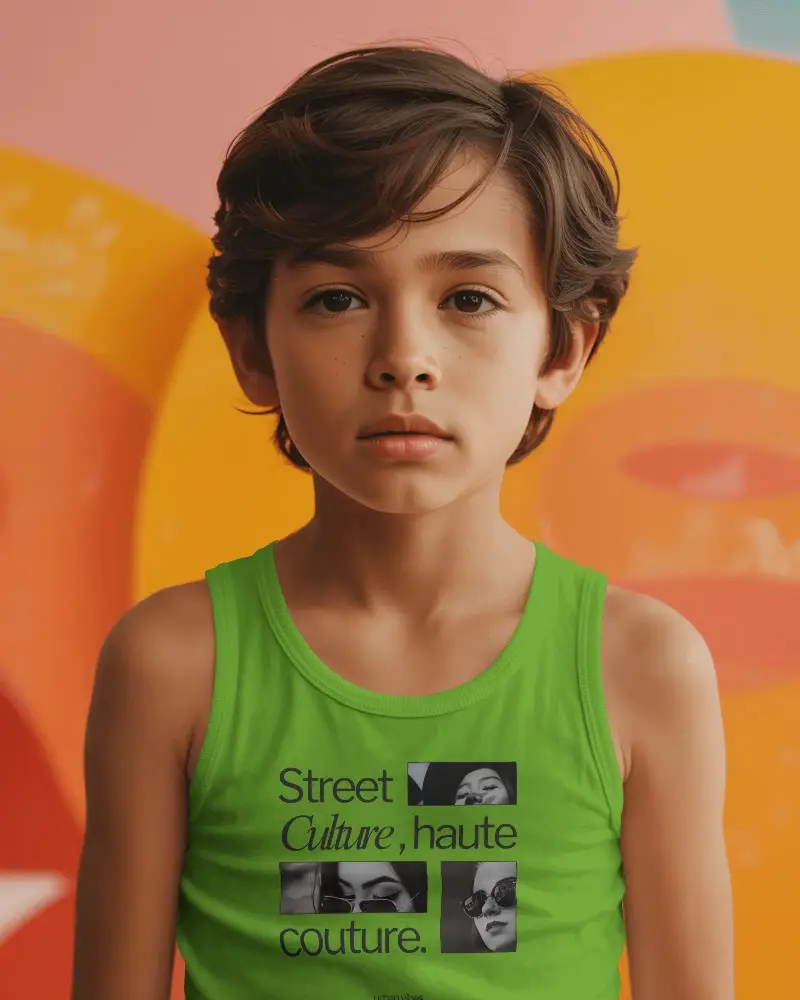 Youth Casual Plain Tank Top Mockup For Summer Wear And Active Outdoor Styles