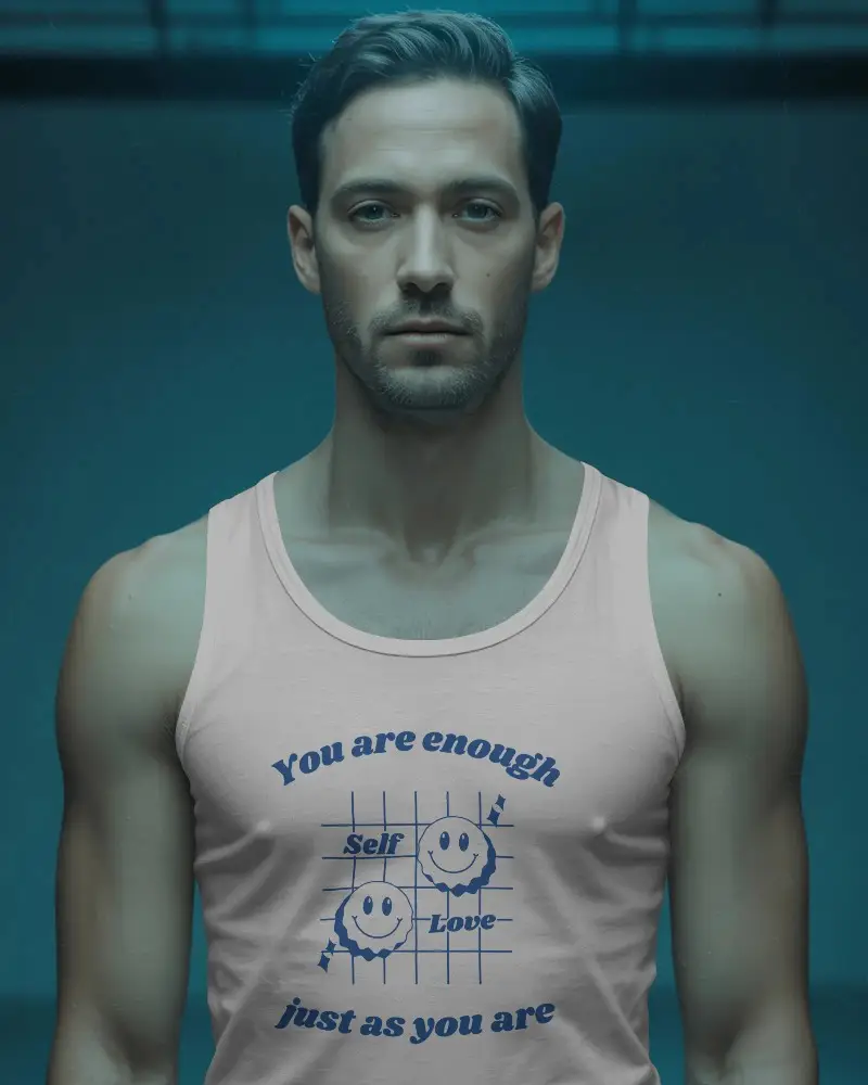 Realistic Mens Tank Top Mockup For Branding And Apparel Advertising In Modern Style