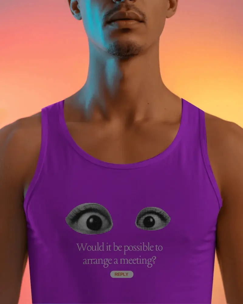 Mens Comfortable Basic Tank Top Mockup Neck Soft Fabric Sleeveless Casual Wear