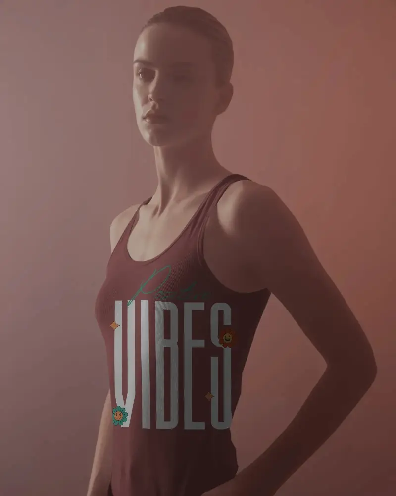 High Quality Fitted Womens Tank Top Mockup Presenting Clean Lines And Style