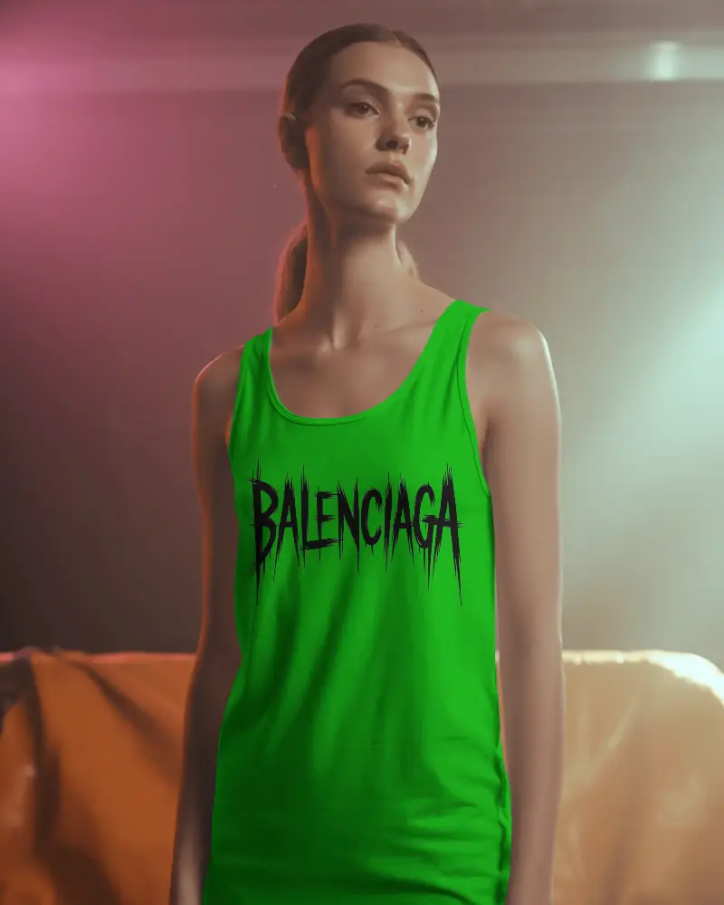 Sleeveless Tank Top Mockup For Women Minimalist Fashion Apparel Lifestyle Studio Photography