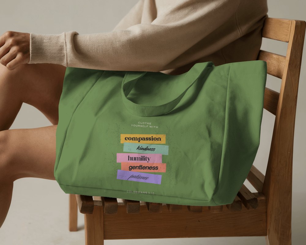 Cozy Seated Tote Bag Mockup Relaxed Model In Neutral Outfit With Canvas Bag On Wooden Chair Soft Lighting And Warm Tones 0147