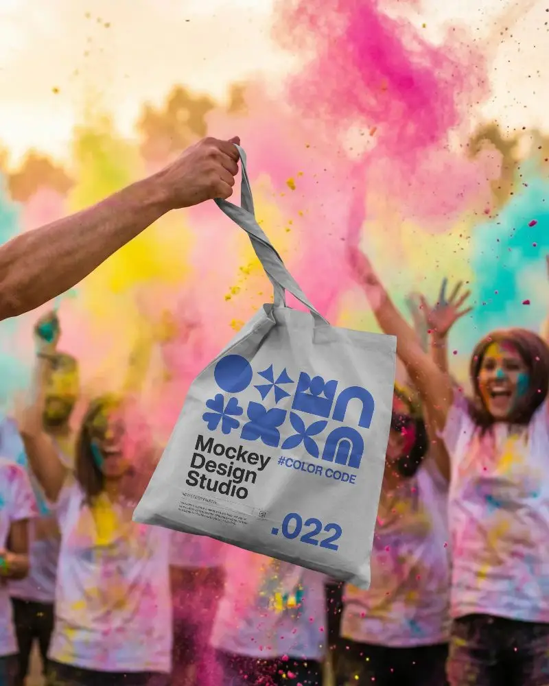 High Quality Cotton Tote Bag Mockup For Custom Logo And Brand Promotion Design